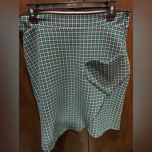 Moschino pink and green heart A-line skirt